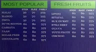 Bombay Kulfi menu 1