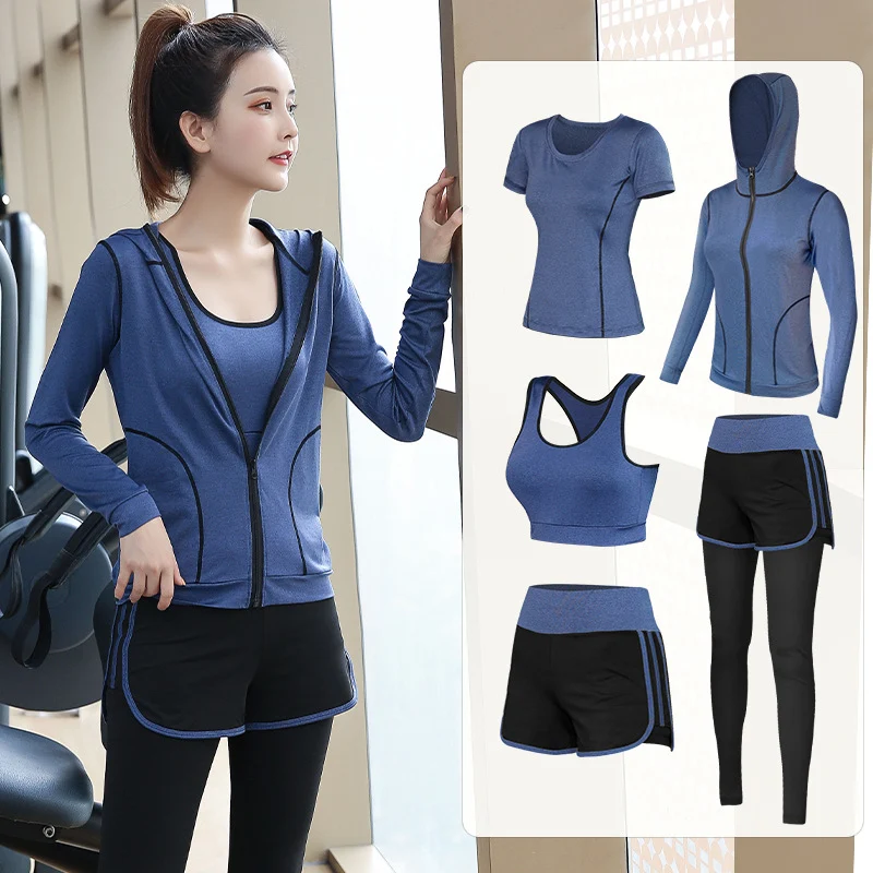 Traje deportivo de yoga holgado para fitness de secado rápido, ropa de gimnasio transpirable y cómoda para entrenamientos intensos.