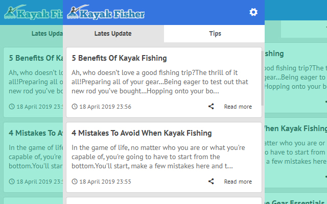 Kayak Fisher - Latest Blog News Update Preview image 1