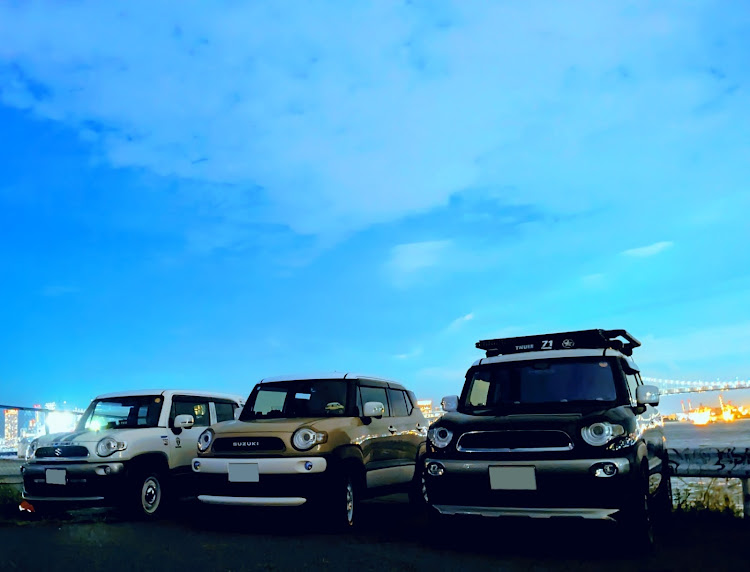 クロスビーの都内ドライブ・夜景と愛車・クロスビー好きと繋がりたい・プチオフ会・夜ドライブに関するカスタム事例の投稿画像2枚目