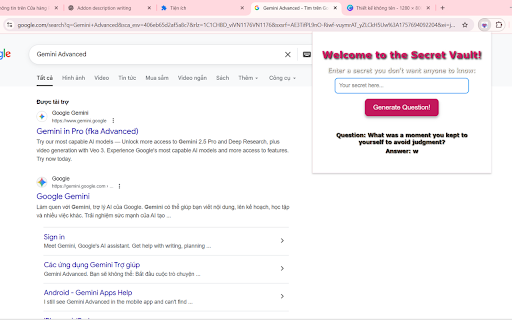 Secret Question Generator