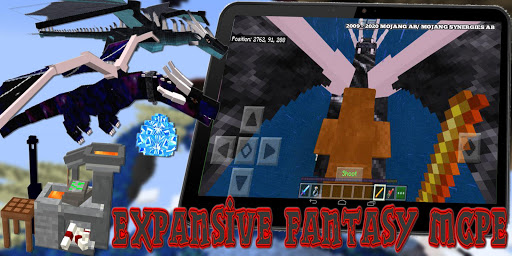 New Dragons Mod for MCPE Expansive Fantasy Maps