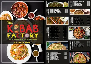 The Kebab Factory menu 