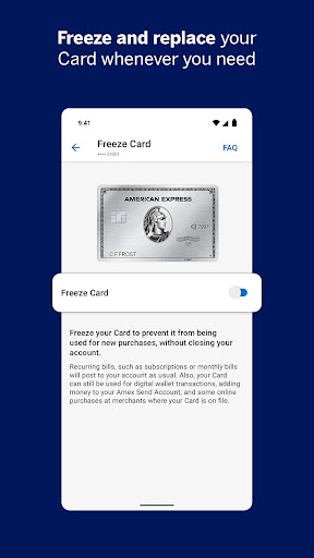 Screenshot Amex