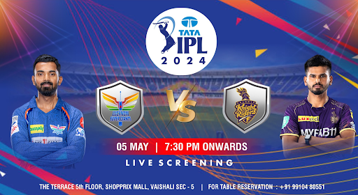 Screening of KKR vs LSG IPL 2024 @The Terrace