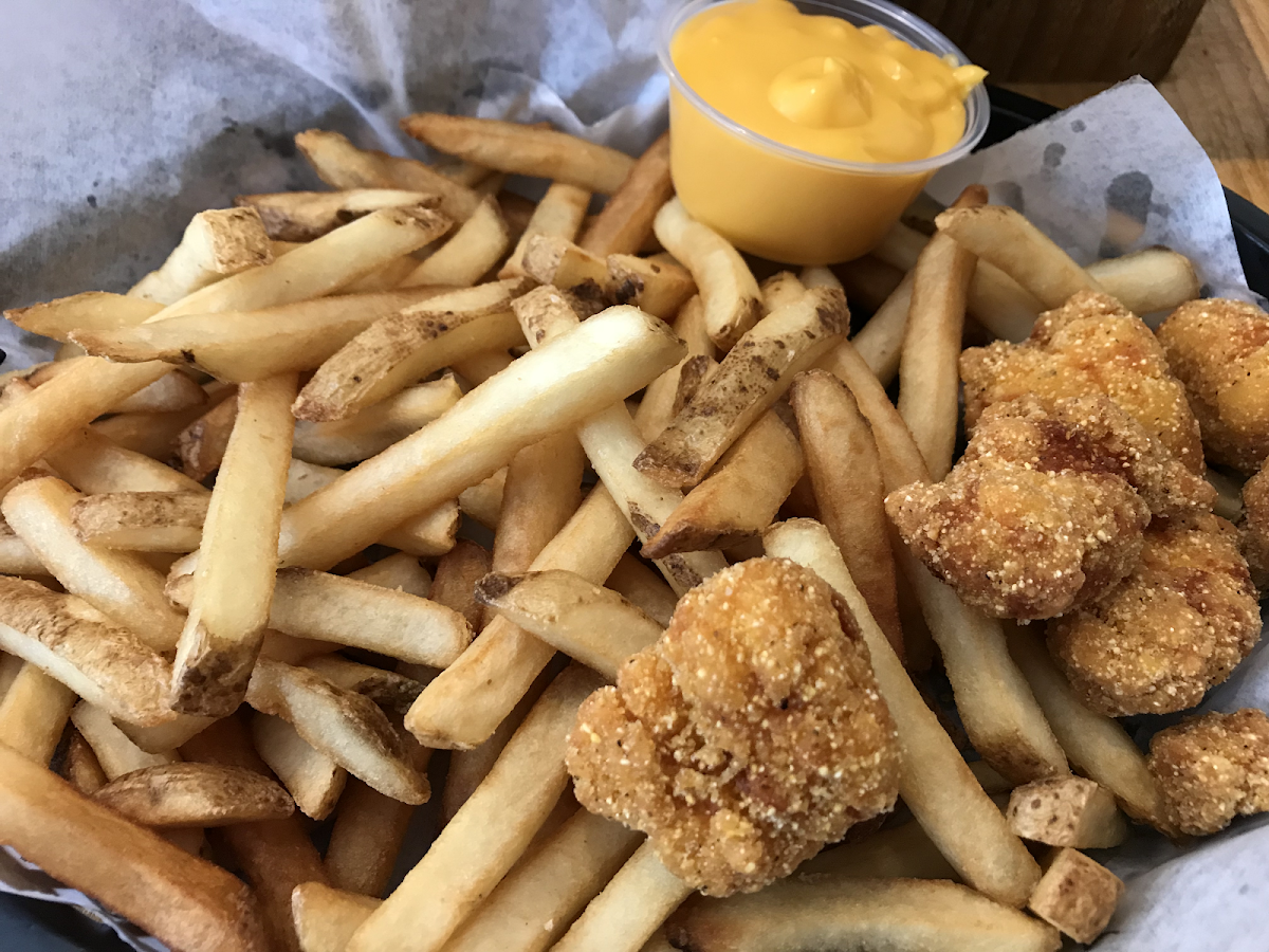 Chicken and fries