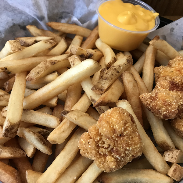 Chicken and fries