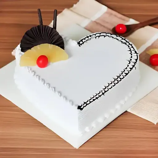 Heart Shape Pineapple Cake