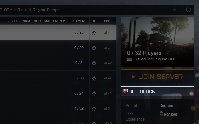 Battlelog Servers Blacklist Preview image 6