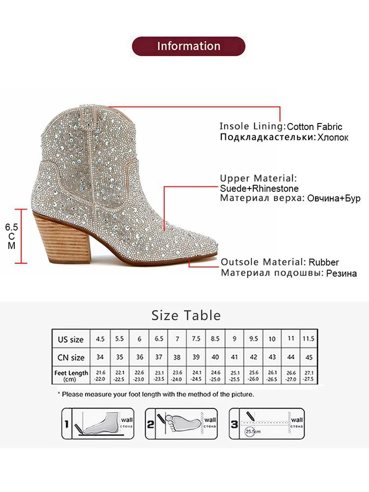 Title 1, Botas de cano curto plus size com salto grosso ...