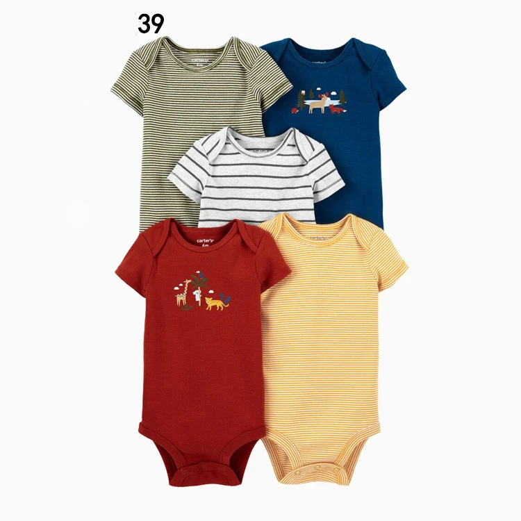 Title 2, Vijfstukken baby-onesie met korte mouwen, ideaa...
