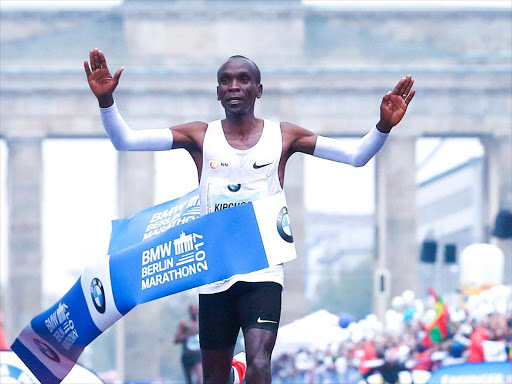 Kenya’s Eliud Kipchoge wins the Berlin Marathon on September 24 /REUTERS