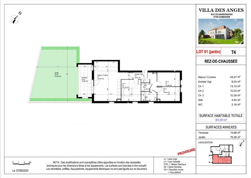 Vente appartement 4 pièces 83 m² à Gambsheim (67760), 320 000 €