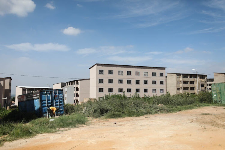 People who are fed up with waiting for houses have illegally occupied partly completed flats in Olievenhoutbosch, south of Pretoria.