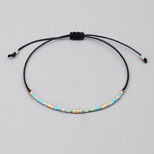 Title 7, Fashion Personality Handmade Woven Wax Line Bra...