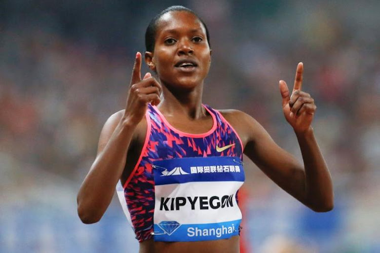 Faith Kipyegon during a past Diamond League meeting