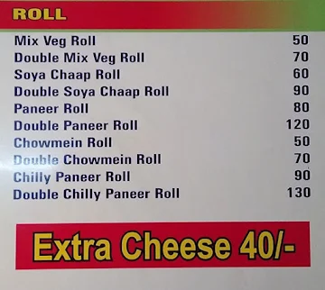Roll Kings menu 