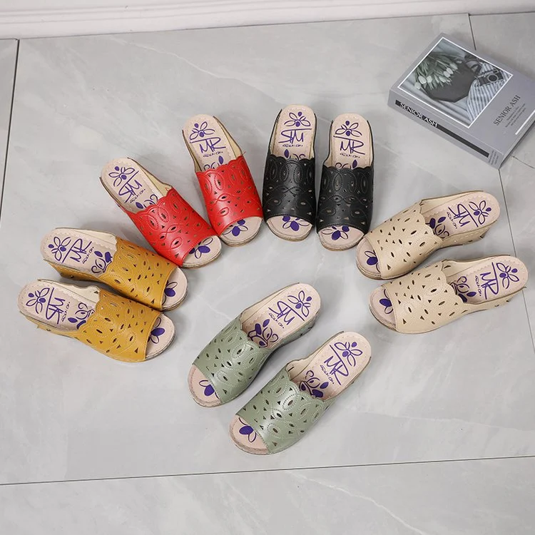 Title 27, Kadınlar için şık peep toe dolgu topuk sandalet...