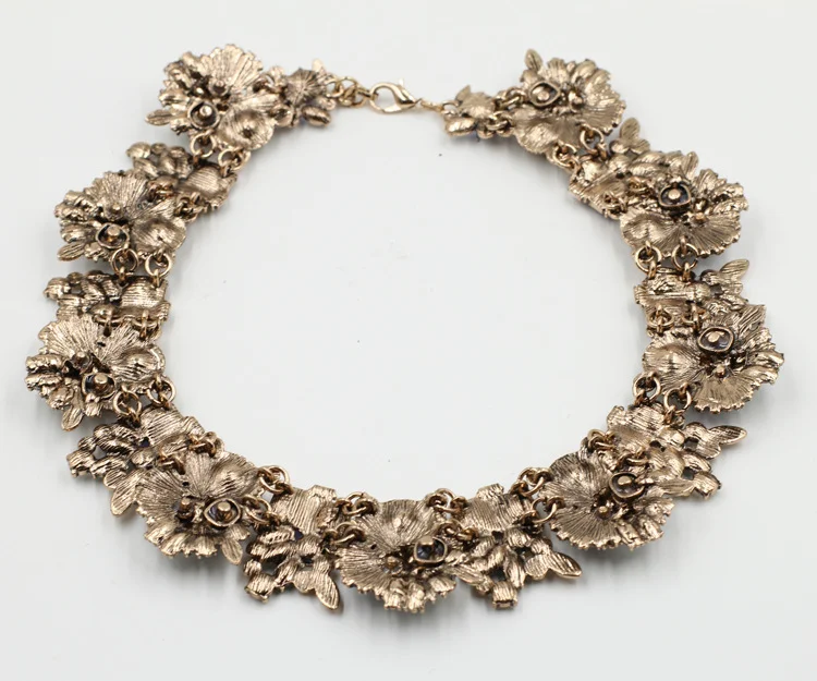 Alloy diamond necklace
