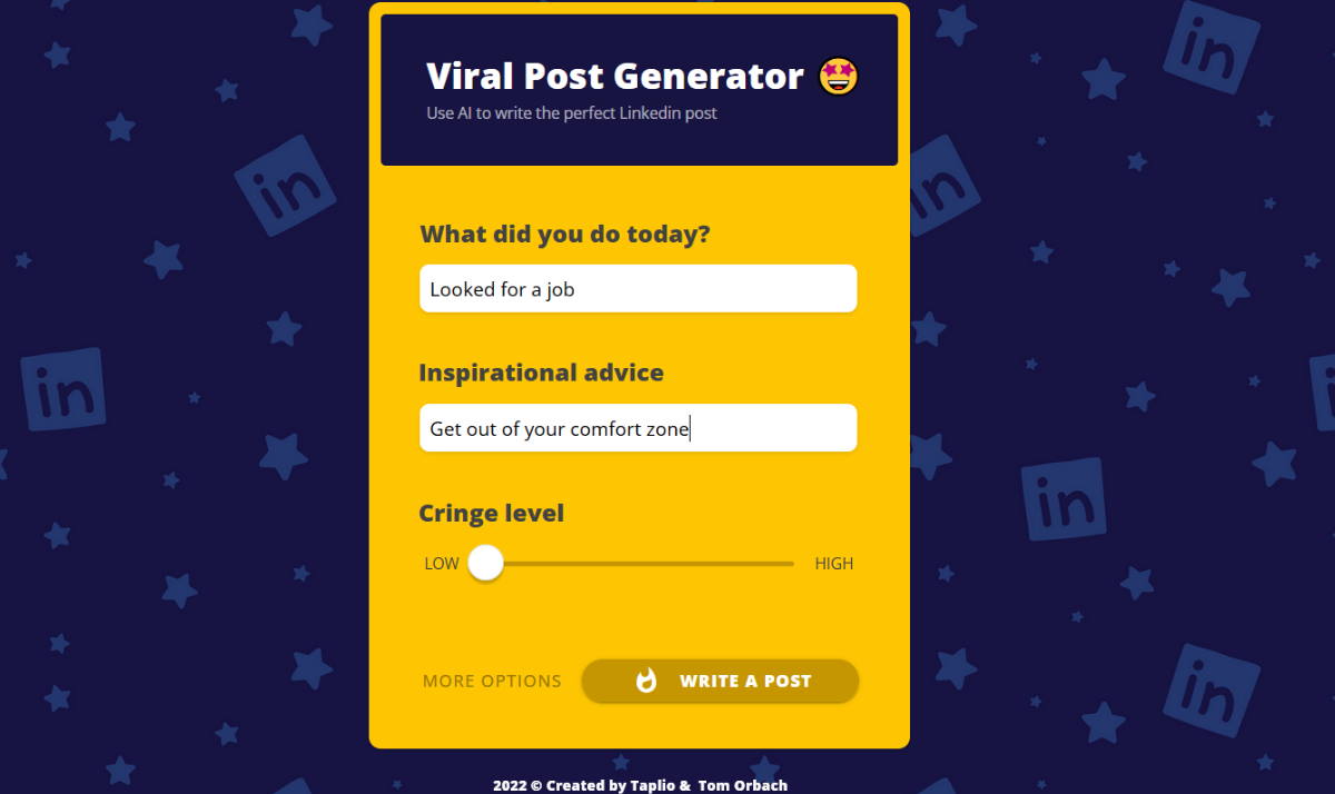 viral post generator on linkedin