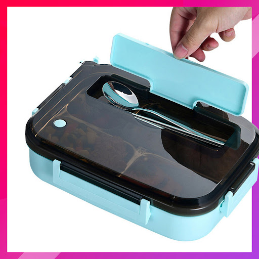 Title 4, Four-compartment lunch box for students and off...