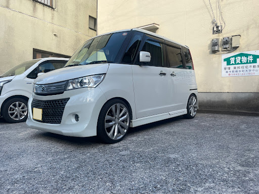パレットsw Mk21sの車高調デビュー 足周り仕様変更 愛車紹介 スイフト純正ホイール シンプルスタイルに関するカスタム メンテナンスの投稿画像 車 のカスタム情報はcartune