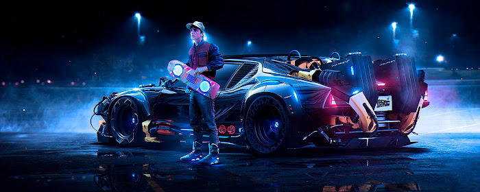 Back to the Future Wallpapers New Tab marquee promo image