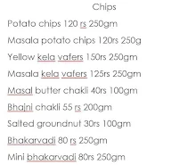 Seervi Bandhu Mithaiwala menu 4