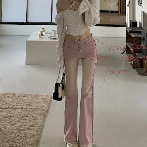 Title 3, Womens Flared Jeans Summer New Slimming High W...