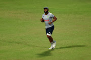 Proteas captain Temba Bavuma during their practice session at Eden Gardens in Kolkata, India on Tuesday ahead of Thursday's 2023 Cricket World Cup semifinal against Australia.
