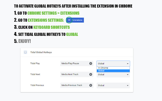 Tidal Global Hotkeys