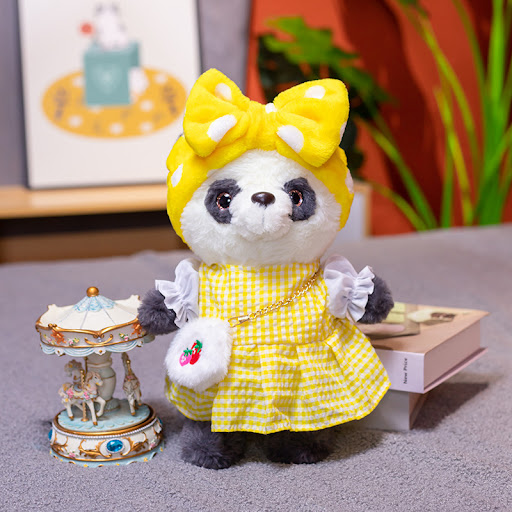 Title 3, Dress Up Panda Cute Doll Gift for Kids. An ador...