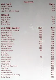 Hotel Rajwada Rooftop Restraunt menu 1