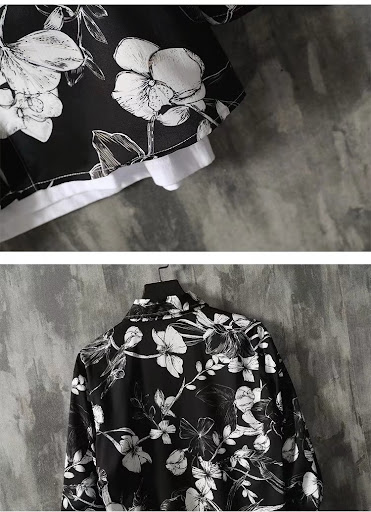Title 6, Ruffian Handsome Long-sleeved Floral Shirt for ...