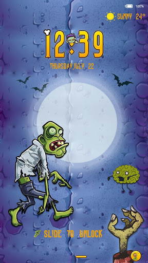 Zombie - iDO Lock screen theme