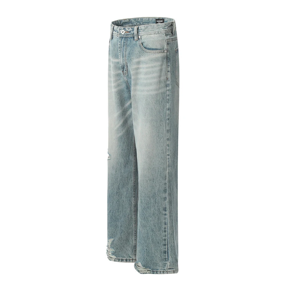 Title 12, Retro Amerikaanse heren Loose Straight broek lo...