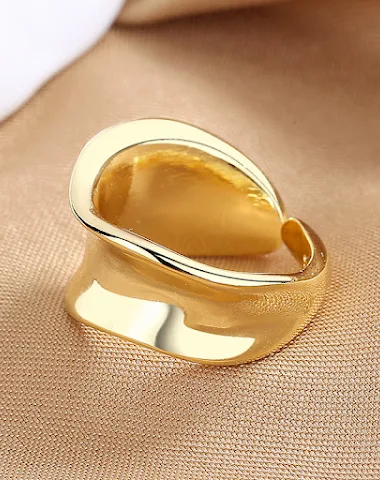 Bague Française Simple Géométrique - 3