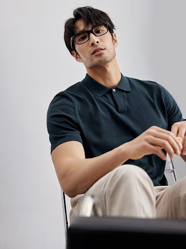 Title 11, Mens Summer Casual Stylish Solid Color Slim Fi...