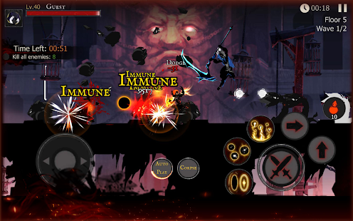 Shadow of Death: Stickman Fighting - Dark Knight Screenshot