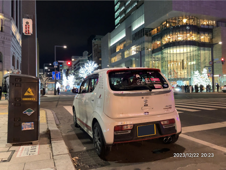 アルト ターボRSのイルミネーションと愛車・ドライブ・札幌・夜ショット・夜カメ活に関するカスタム事例の投稿画像4枚目
