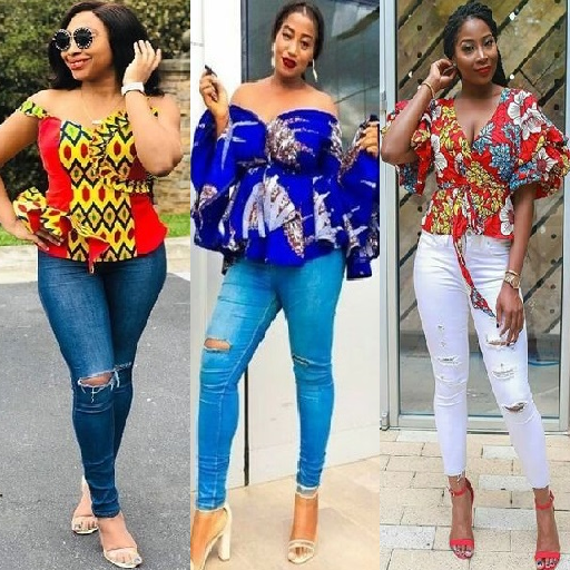 ankara jeans styles