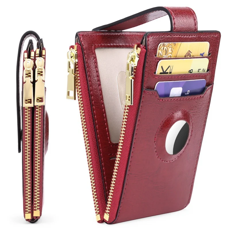 Title 9, Skórzana Vintage Etui na Karty z Zamkiem Błyska...