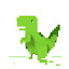 3d T-Rex Dino Chrome