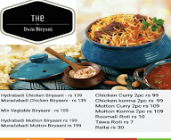 The Dum Biryani, Malviya Nagar menu 1