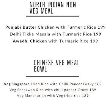 Indilish menu 