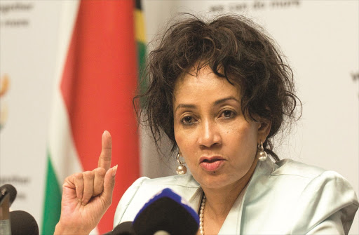 Tourism minister Lindiwe Sisulu.