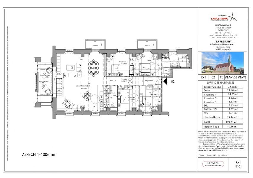 Vente appartement 5 pièces 180 m² à Houlgate (14510), 1 721 375 €