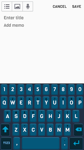 Darkblue Smart Keyboard skin