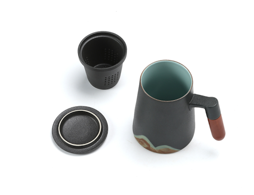 Title 7, Tea Cup with Ceramic Filter and Water Separatio...