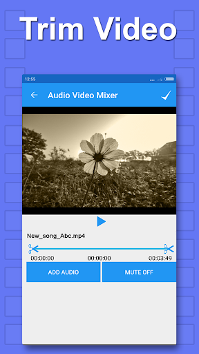 Screenshot Audio Video Mixer Cutter app